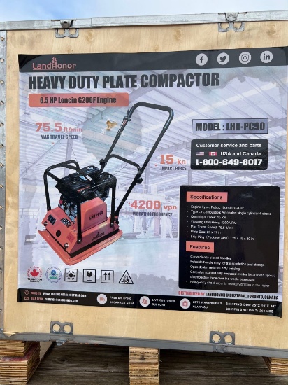 Heavy Duty Gas Powered Plate Compactor