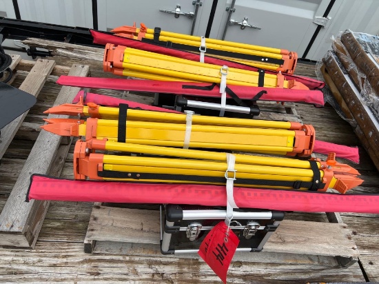 Unused Laser Level with Tripod and Stick SOLD ONE PER LOT