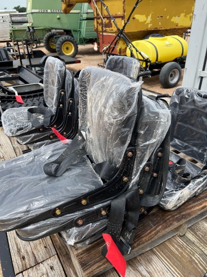 5 - Excavator Tractor Seats - New SOLD 5 PER LOT FIVE TIMES THE MONEY MUST TAKE ALL