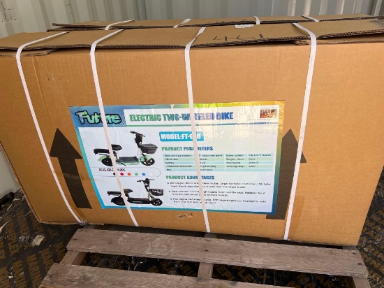 FTE 48 electric 2 wheeled bike. New in box. Unassembled.
