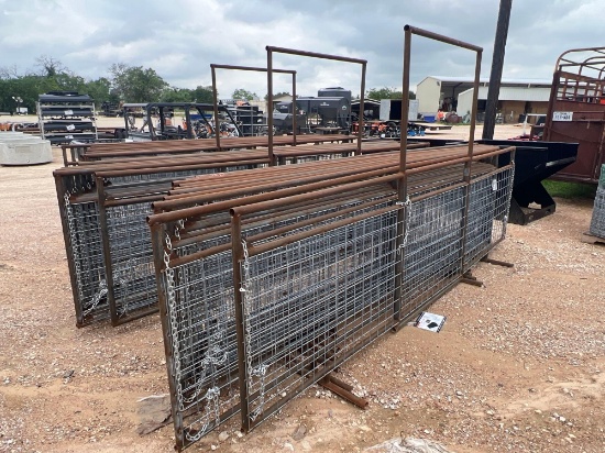 10 - 14' Sheep Goat Panels One Panel has 4' Gate TEN TIMES THE MONEY MUST TAKE ALL