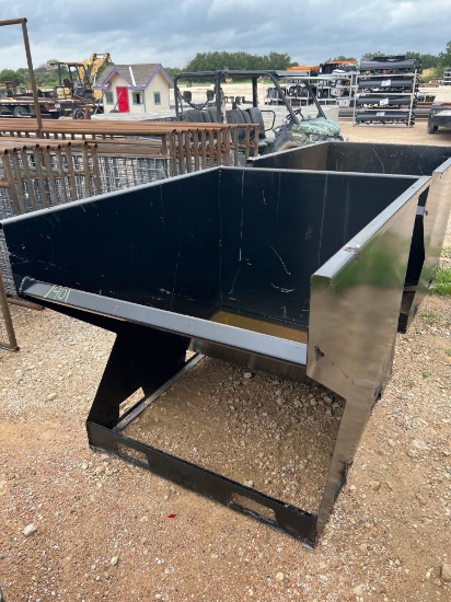 Unused 2 Yard Skid Steer Trash Dumpster