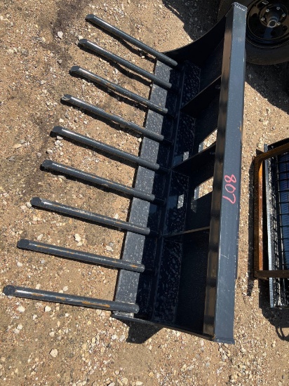 Unused Skid Steer 9 Tine Manure Fork
