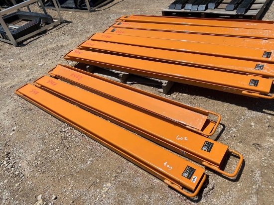 Unused 7' Fork Extensions SOLD ONE PAIR PER LOT