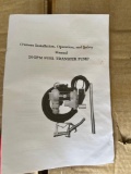 unused 12 volt 20GPM fuel pump
