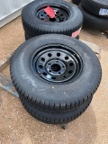 4 New Rambler ST 225/75R 15 LRE Trailer Tires on 5 on 5 Wheels FOUR TIMES THE MONEY MUST TAKE ALL