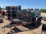 700 Gallon Fuel Trailer with 12 Volt 20 GPM Filrite Pump 2 x 6,000lb Axles No Title