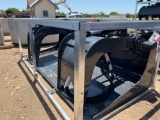 Unused 72'' Skid Steer Flat Bottom Grapple Bucket