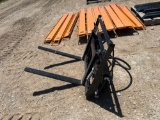 Unused Mini Skid Hydraulic Adjustable Forks