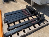 Unused 46'' Clamp On Forks SOLD ONE PAIR PER LOT