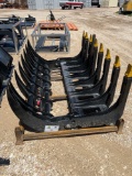 Unused 72'' Skid Steer Rake Grapple