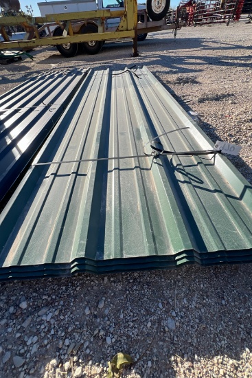 29 Pieces Hunter Green R Panel 10' 6'' SOLD BY THE PANEL 29 TIMES THE ...