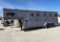 Gooseneck Horse Trailer 3 Horse with a Stud Cut Front Dressing Room No Paperwork