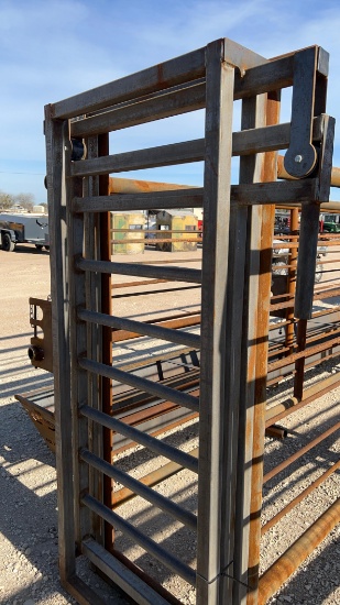 24' Freestanding Cattle Alley Way with Slide Gates on Each End