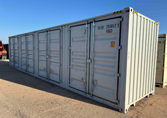 40' One Trip Hi Cube Container with 4 Sets of Side Doors YLEU2518521