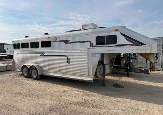 1995 4 Star 4 Horse Aluminum Trailer VIN 07887 Title, $35 Fee