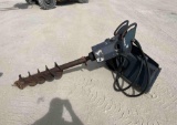 Skid Steer Post Hole Digger with 8' Bit Bobcat Brand