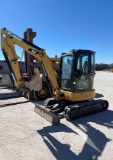 CAT 303.5D CR Excavator Runs and Works as it Should Enclosed Cab with Heat & Air VIN 00822 Shows