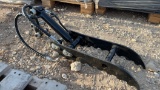 Mini Excavator Weld on Hydraulic Thumb - 7''