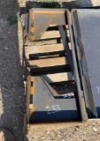 Unused Open Skid Steer Attachment Plate