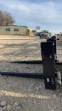 Unused Bale Spear Skid Steer Mount