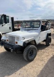 1991 Jeep 4x4 VIN 27496 Title, $35 Fee Seller States: Solid Engine and Transmission, Runs and Drives