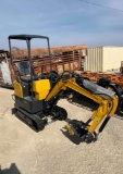 Landhonor Mini Excavator Gas Powered - Manual Thumb