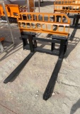 Unused Skid Steer Pallet Forks with 48'' Forks