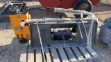 Montana TREX 350E Post Driver Extendable Boom - Double Side Skid Steer Mount