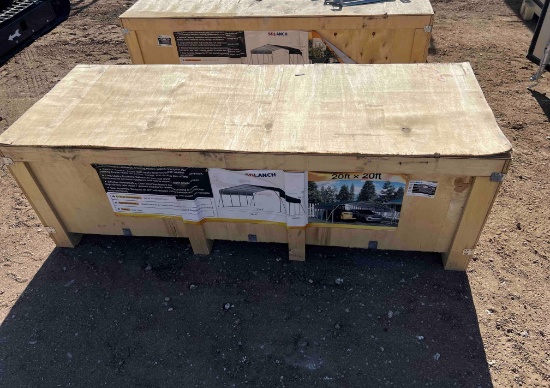 20' x 20' Carport - Dark Grey