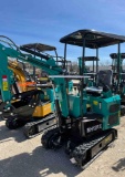 AGT MH12RX Mini Excavator Gas Powered - Pilot Control - Manual Thumb