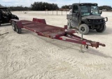 2014 5' x 23' Bumper Pull Trailer 2 - 7,000lb Axles Expanded Metal Floor VIN 27489 Title, $35 Fee