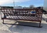 Unused 12' Double Bale Feeder with Trough