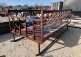 Unused 12' Double Bale Feeder with Trough