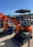 Unused ATS ME18 Mini Excavator Pilot Control - Manual Thumb Gas Powered
