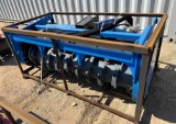New Raytree 72'' Skid Steer Drum Mulcher Hi Flow 30 - 45 GPM
