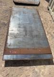 2 Pieces Sheet Metal 1 Sheet is 4' x 8' and 1 Sheet is 4' x 7.5' - 10 ga. SOLD BY THE SHEET TWO