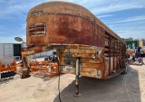 Shopmade Gooseneck Stock Trailer 20' x 5'8'' 2 Axle Seller States Newer Floor NO Title