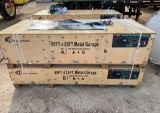 45' x 25' Metal Garage - Color Red Brown THIS LOT CONTAINS TWO BOXES