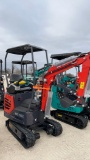 AGT MX15RX Mini Excavator Gas Powered - Pilot Control - Manual Thumb