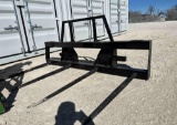 New Skid Steer Double Bale Fork