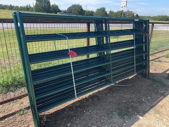 10 - New Priefert 10' x 5' RP12 6 Rail Cattle Panels SOLD BY THE PANEL TEN TIMES THE MONEY MUST TAKE