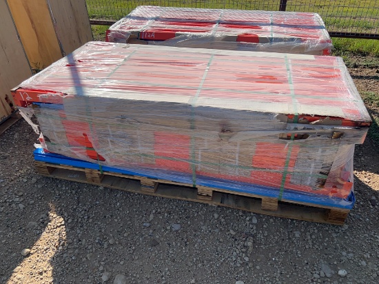 40' New 6 Section Heavy Duty Metal Storage Shelves