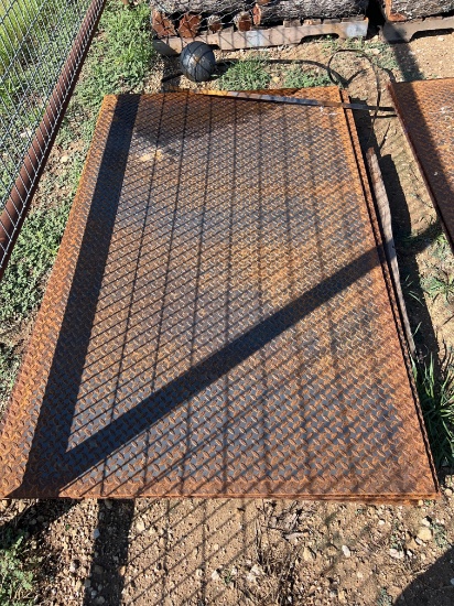 5/16 Diamond Plate 45" x 72" SOLD ONE PER LOT
