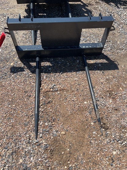 New JCT 2 Spear Hay Fork for Skid Steer