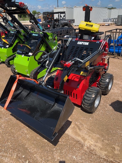 CK323TZ Stand On SkidSteer Loader on Tires Gas Powered