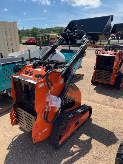 CK36C Stand On Skid Steer Loader on Tracks Gas Powered