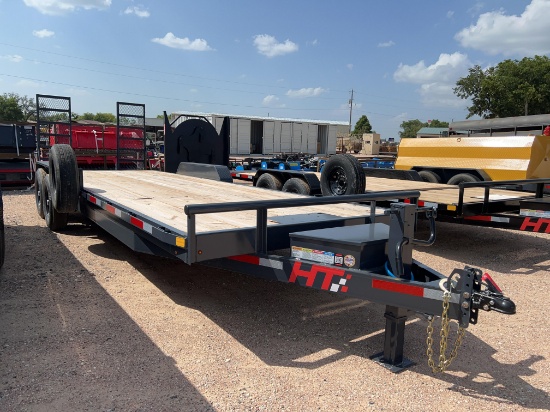 2026 HT Equipment Trailer 83'' x 24' Stand Up Ramps - Spare 2 x 7,000lb Axles VIN 03431 MSO, $35 Fee
