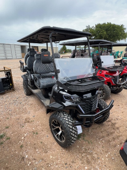 Future FT-GC425 6 Seat Golf Cart Black 60 Volt 3.5KW Motor