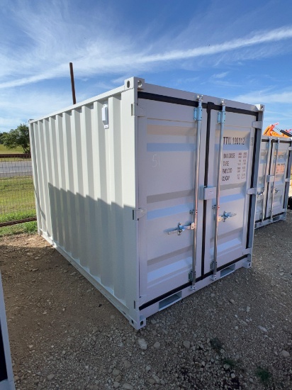 10' Container Double Front Doors and Side Doors & Windows 79" Tall CTTN1000127